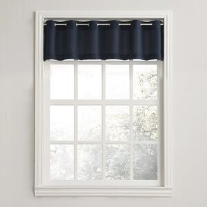 Elegant Navy Window Valance